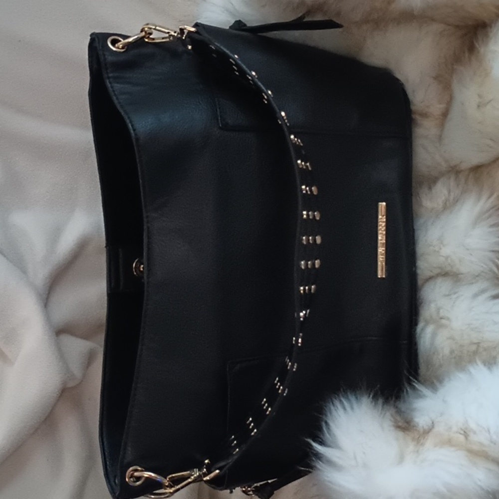Steve Madden large NWOT black leather purse